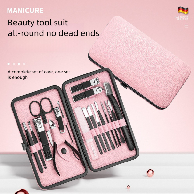 18pcs Manicure Pedicure Set, P - огляд і ціна Nail Care Kit Mens