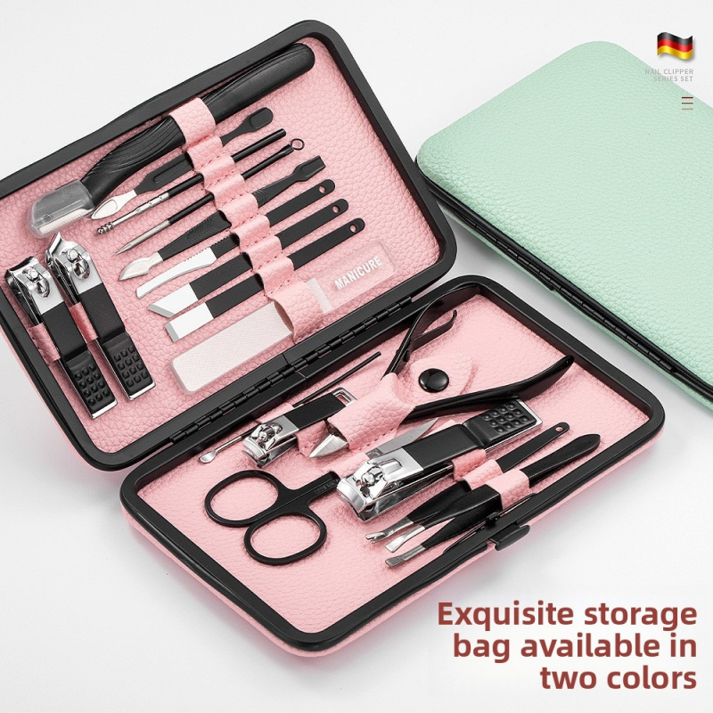 18pcs Manicure Pedicure Set, P - огляд і ціна Nail Care Kit Mens