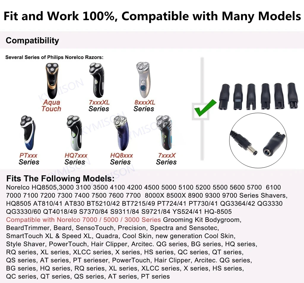 8PCS Replacement Power Cord 5V - огляд і ціна Men'S Grooming Scissors