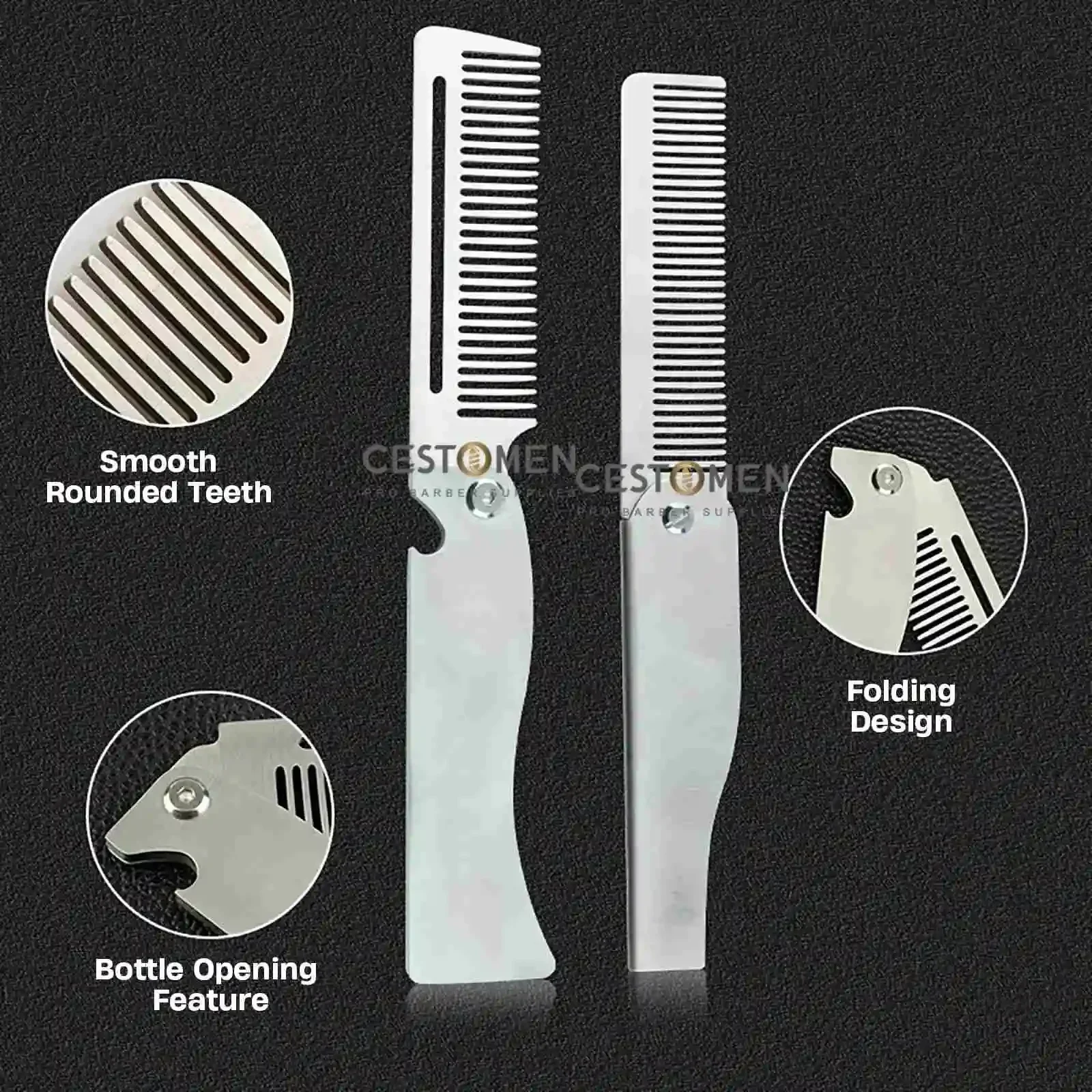 New Type 1/2PCS Portable Steel - огляд і ціна Men'S Grooming Brush