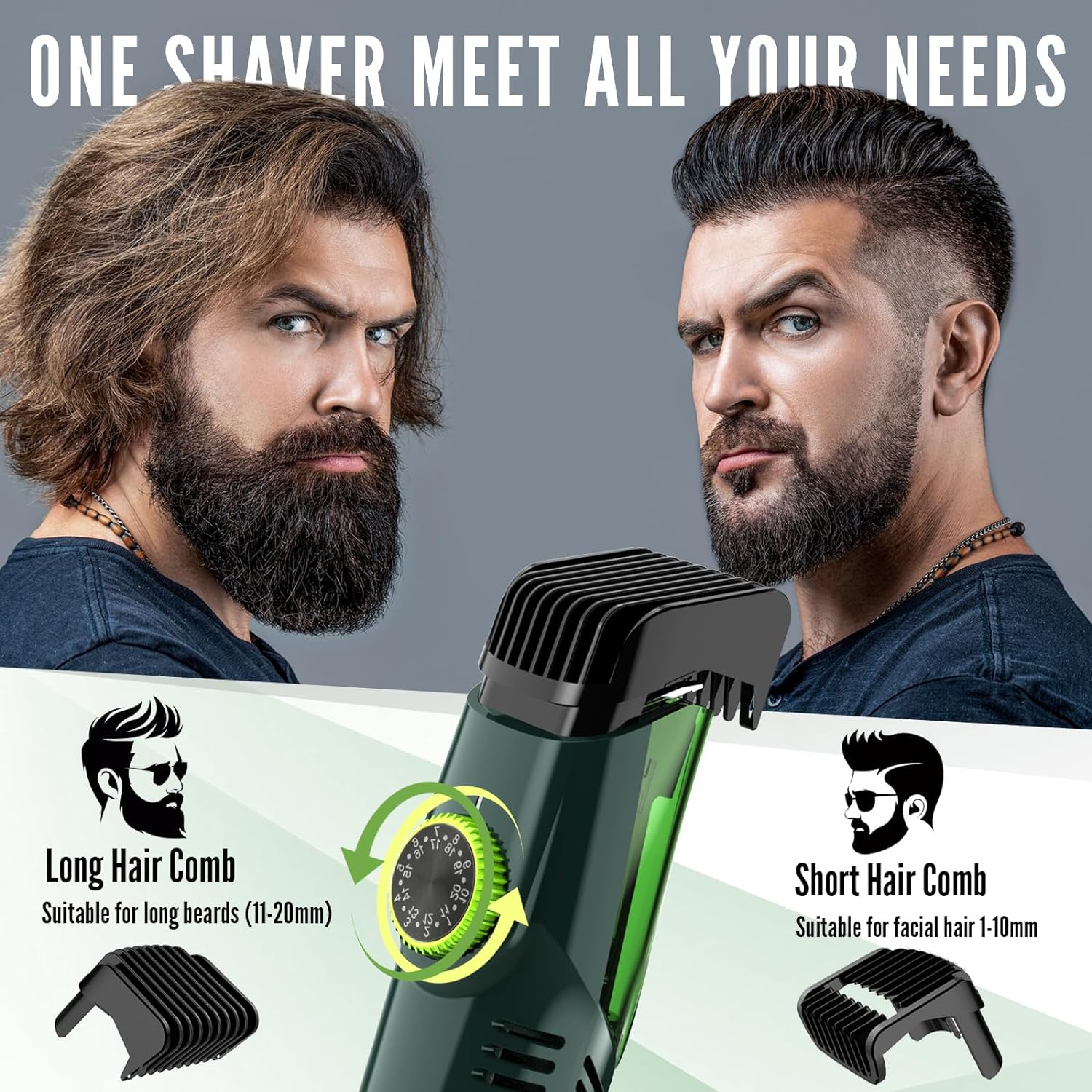 Cordless Men Beard Trimmer Rec - огляд і ціна Men'S Grooming Vacuum