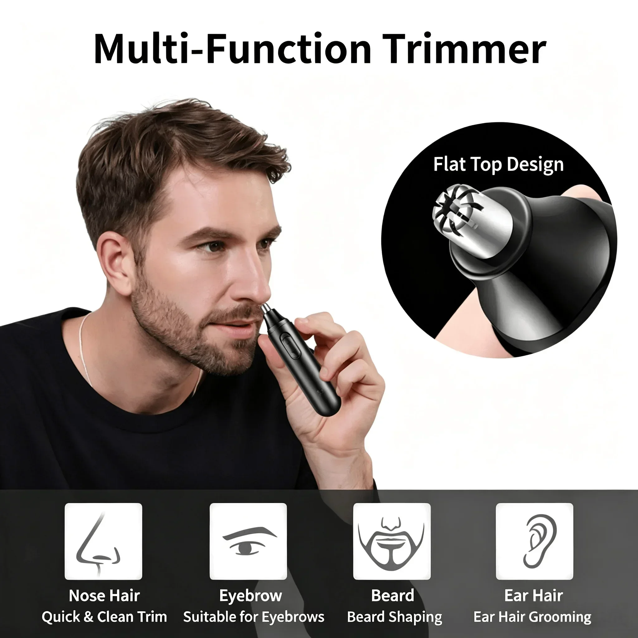Pocket Electric Nose Hair Trim - огляд і ціна Men'S Grooming Ear Hair