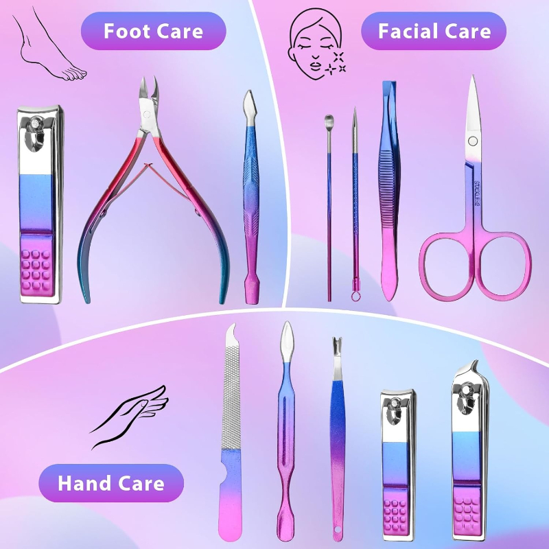 Manicure Set Nail Clippers Ped - огляд і ціна Nail Care Kit Mens