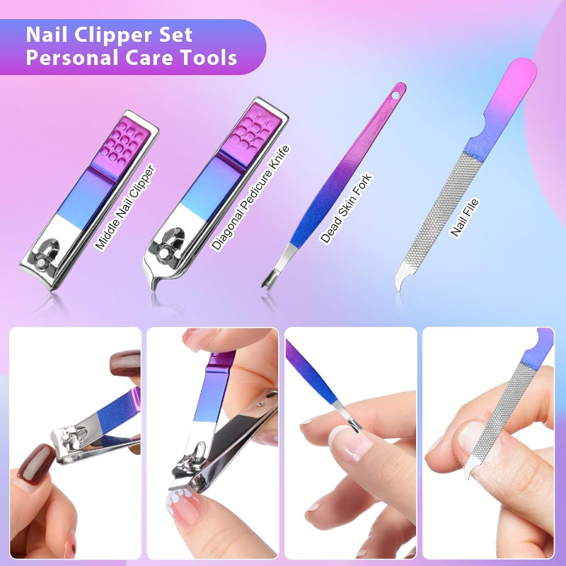 Manicure Set Nail Clippers Ped - огляд і ціна Nail Care Kit Mens