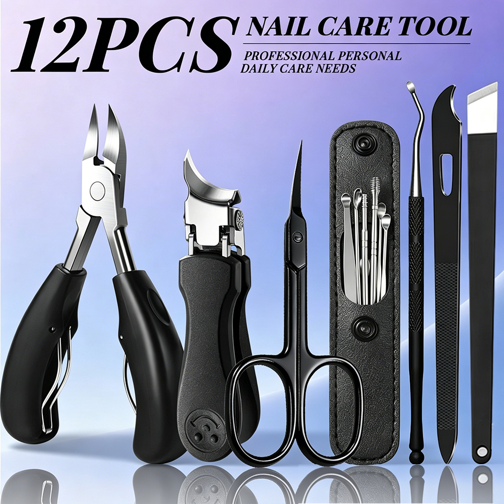 1/12PCS Professional Nail Care - огляд і ціна Nail Care Kit Mens