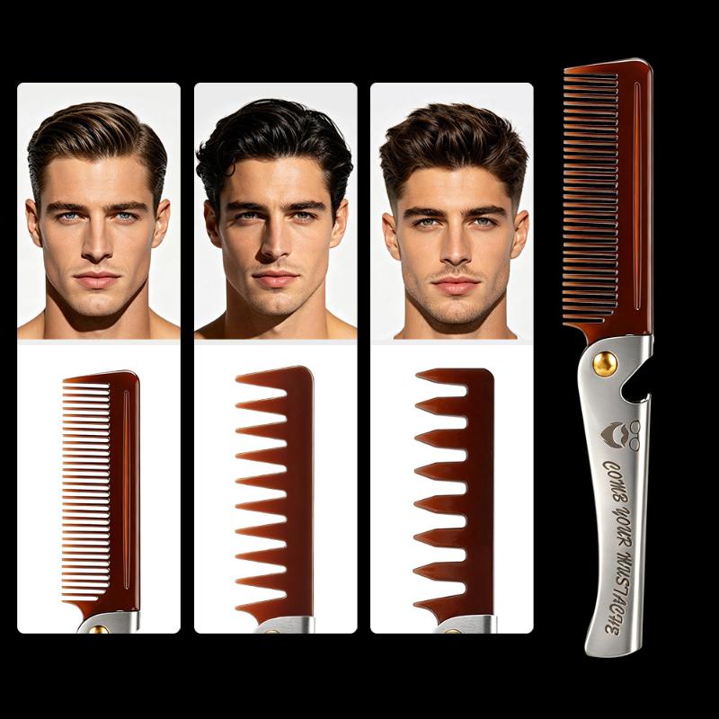 Foldable Men Hair Styling Comb - огляд і ціна Men Grooming Home