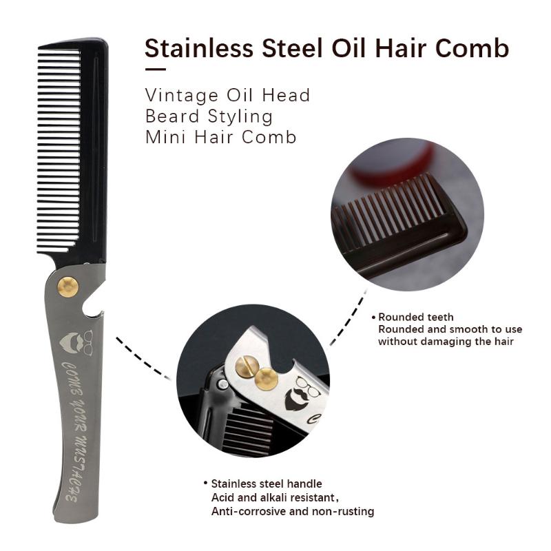 Foldable Men Hair Styling Comb - огляд і ціна Men Grooming Home