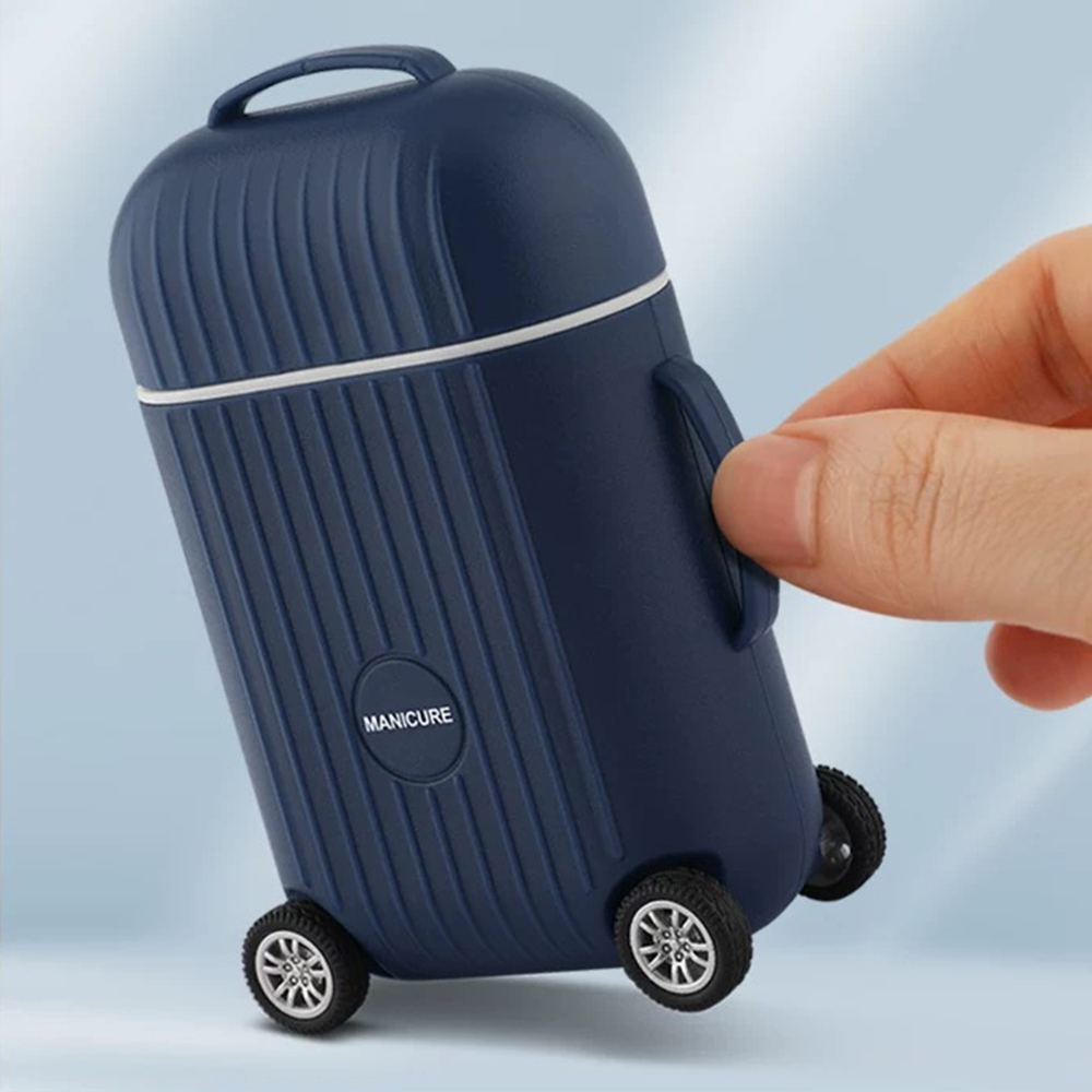 8PCS Travel Mini Luggage Manic - огляд і ціна Nail Care Kit Mens