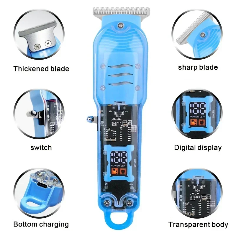 Transparent Electric Hair Clip - огляд і ціна Men Grooming Home