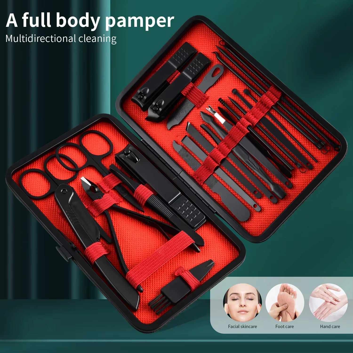 7-24pcs Professional Nail Clip - огляд і ціна Nail Care Kit Mens