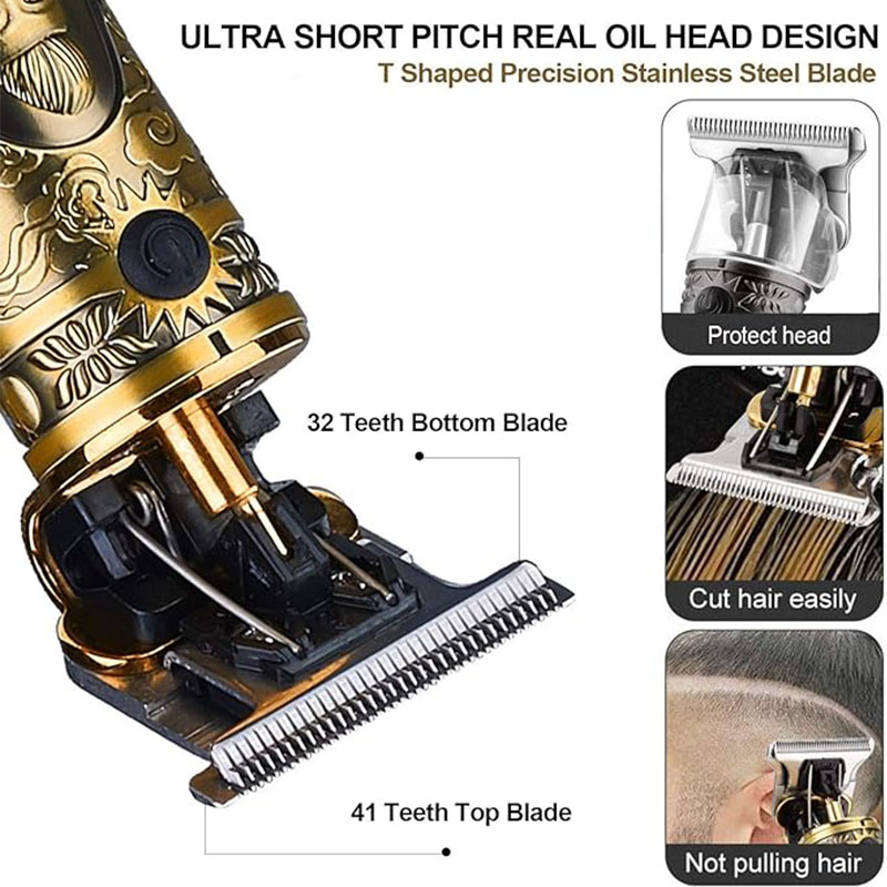 Cordless T9 Hair Trimmer for M - огляд і ціна Men'S Grooming Scissors